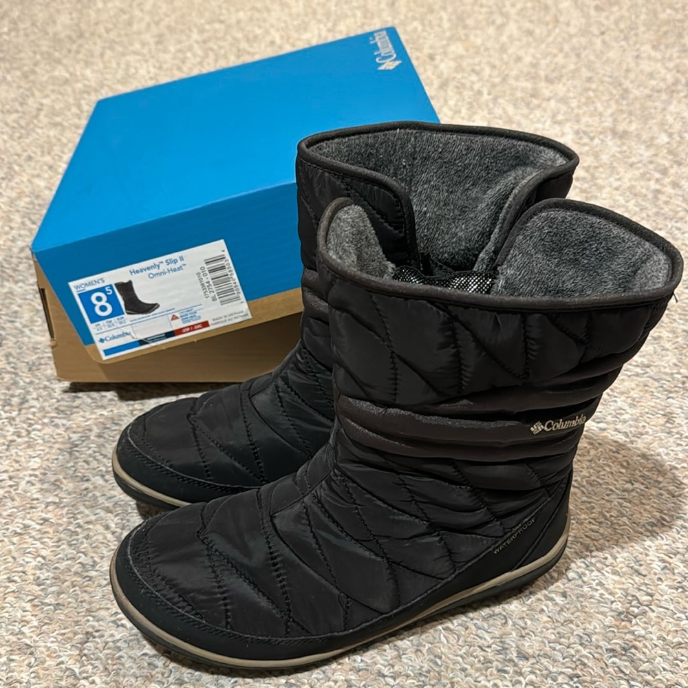 EUC Columbia insulated women’s boots sz 8.5M.